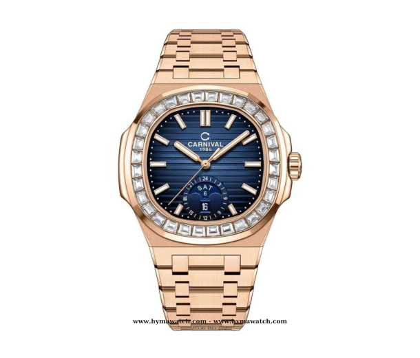 Carnival Nautilus Automatic 8110G Nam - Màu Vàng Xanh Navy