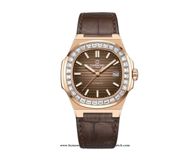 Carnival Nautilus Automatic 8108G-DD-N Nam - Dây Da Nâu