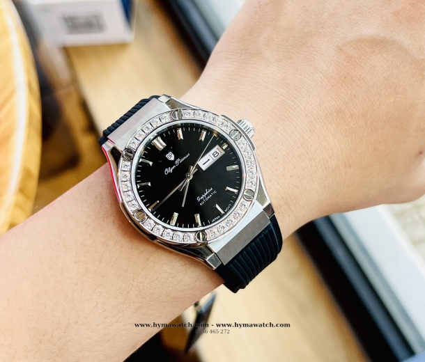 Olym Pianus OP990-45ADGS-GL-D Viềng bạc - Nam - Máy cơ