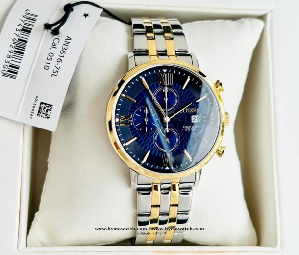 Citizen AN3616-75L -Nam - Máy Quartz Chronograph