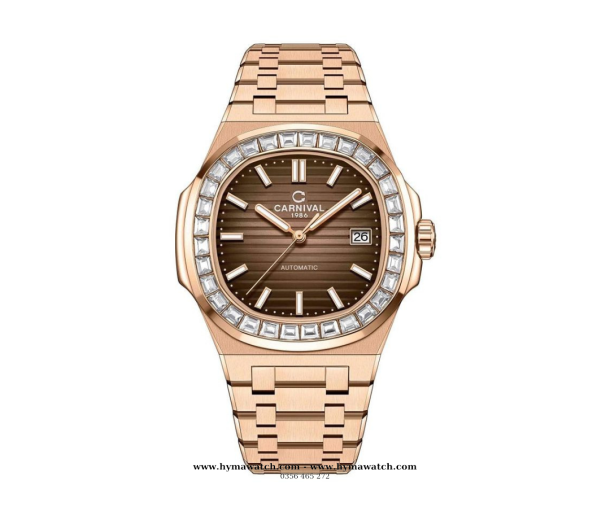  Carnival Nautilus Automatic 8108G - Nam -VH-N - Màu Vàng Nâu