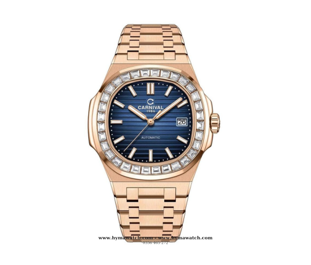  Carnival Nautilus Automatic 8108G - Nam -VH-X - Màu Vàng Xanh Navy