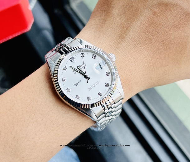 Olym Pianus OP89322GS-T Nam- Máy Pin (Quartz)