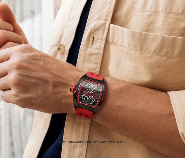 Bonest Gatti Ghost BG5501-A3 Nam - Máy Cơ (Automatic) Tặng Kèm Mô Hình Xe Đua