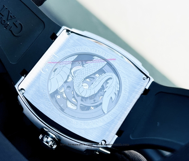 Bonest Gatti BG5606G Nam - Máy Cơ (Automatic) Phiên Bản Rồng Bạc Tặng kèm mô hình xe đua