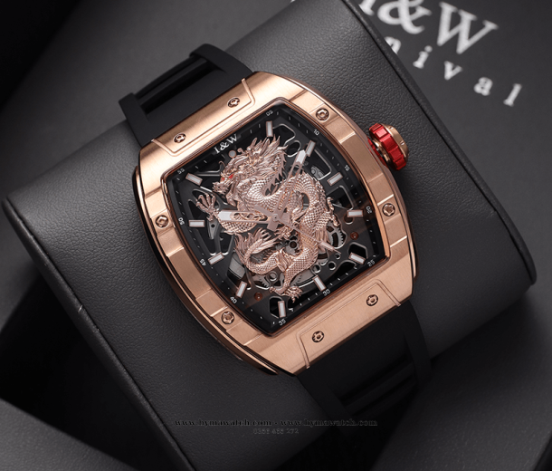 Carnival I&W 787G - Nam -Vàng Hồng- Máy Cơ (Automatic) 