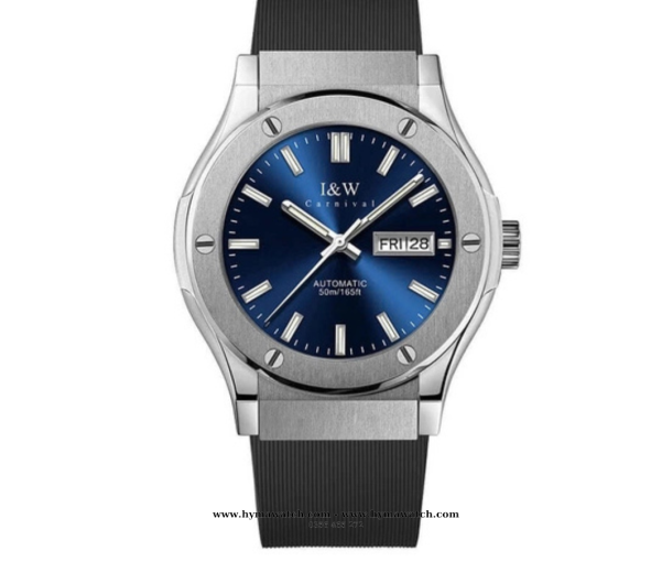 Carnival I&W 55851G - Nam - Thép bạc - Màu Xanh-Máy Cơ (Automatic)