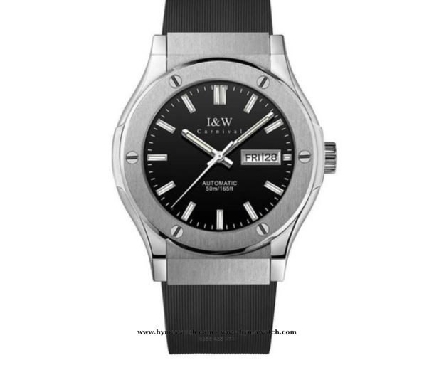 Carnival I&W 55851G - Nam - Thép bạc - Màu Đen-Máy Cơ (Automatic)