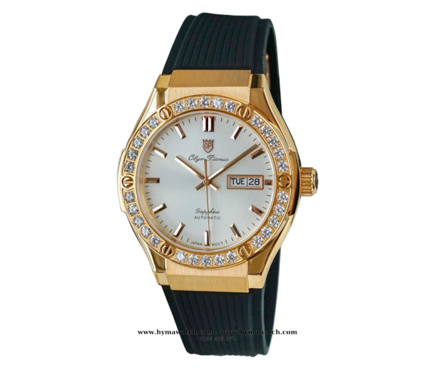 Olym Pianus OP990-45ADGR-GL-T Viềng vàng hồng - Nam - Máy cơ