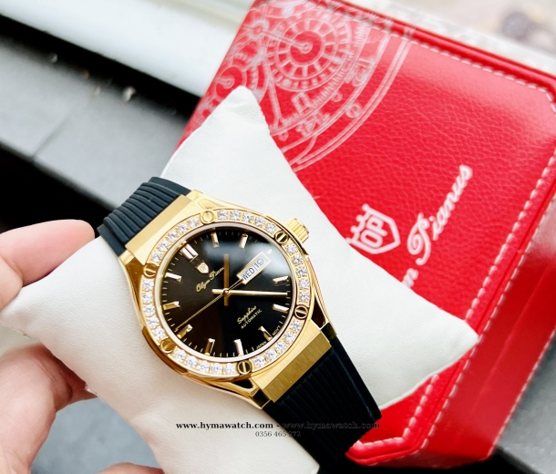 Olym Pianus OP990-45ADGK-GL-D viềng vàng - Nam - Máy cơ