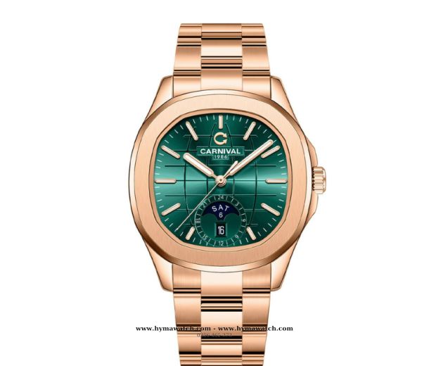  Carnival Aquanus 8113G - Nam- Màu Xanh - Máy Cơ (Automatic)