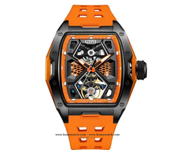 Bonest Gatti Ghost BG5501-A2 Nam - Máy Cơ (Automatic) Tặng Kèm Mô Hình Xe Đua 