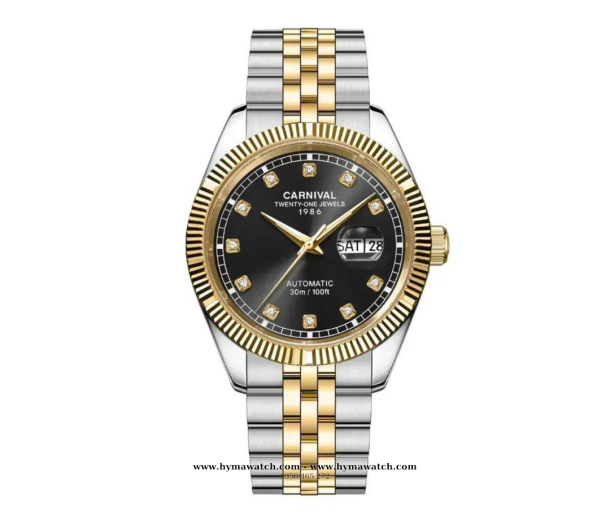 Đồng Hồ Nam Carnival 8131G - Demi-Đen - Máy Automatic  