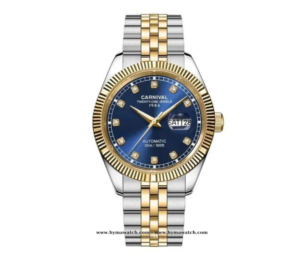 Đồng Hồ Nam Carnival 8131G - Demi-Xanh dương - Máy Automatic   
