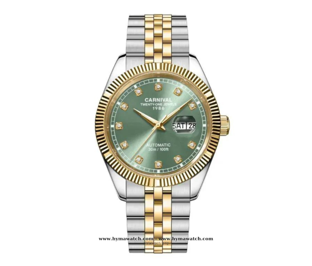 Đồng Hồ Nam Carnival 8131G - Demi-Xanh lá - Máy Automatic   