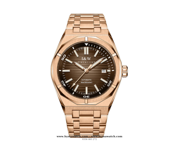 Carnival-IW-711g-Automatic-Nam-Vàng hồng -Nâu