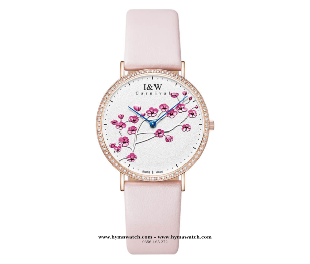  Carnival -IW3002L-Dây da-Màu trắng 