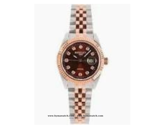 Bentley BL2333- Nữ - Vàng hồng-Màu Socola-Máy Pin
