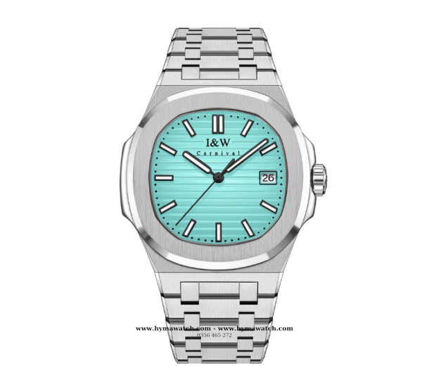  Carnival I&W Nautilus 721G - Nam - Màu Tiffany - Máy Cơ ( Automatic)