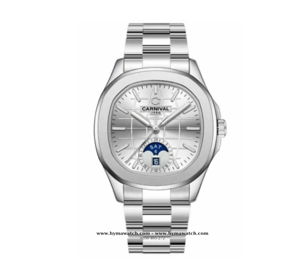  Carnival Aquanus 8113G - Nam - Màu Bạc - Máy Cơ (Automatic)