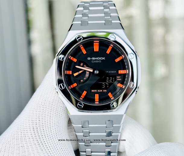 Casio G-Shock GA2100-1A4 Custom AP (Black Orange)