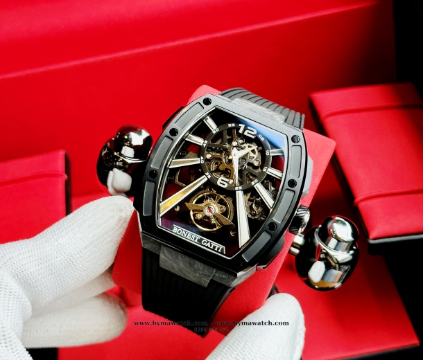 Bonest Gatti Carbon BG9950 Nam- Màu Đen - Máy Cơ (Automatic)