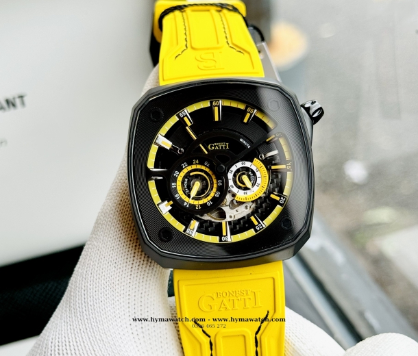 Bonest Gatti King Sport- BG6601 Màu Vàng- Máy Cơ ( Automatic )