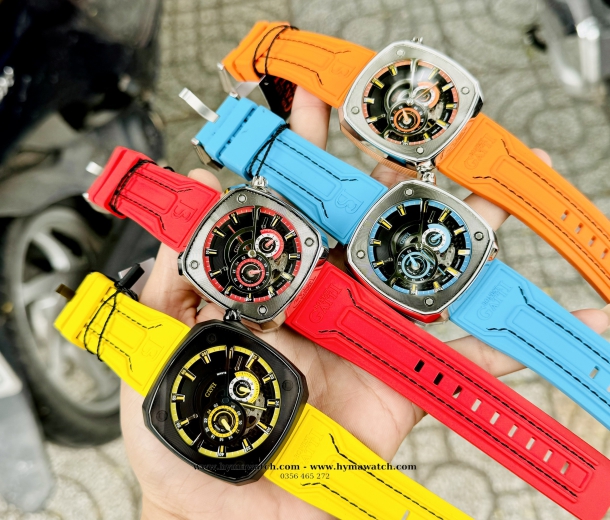 Bonest Gatti King Sport- BG6601 Màu Vàng- Máy Cơ ( Automatic )