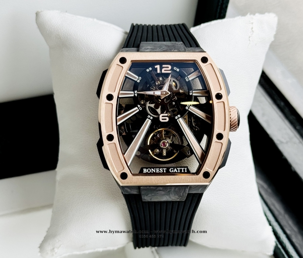 Bonest Gatti Carbon BG9950 Nam- Màu Vàng - Máy Cơ (Automatic)