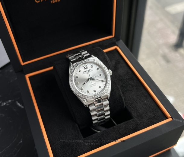 Carnival 8907G - Nam -Màu Trắng- Máy Cơ (Automatic)