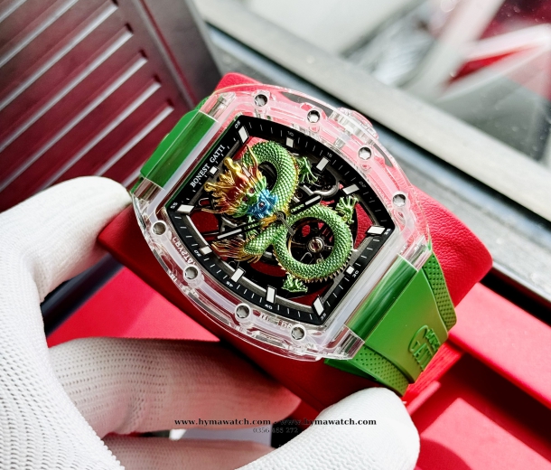Bonest Gatti BG9980 Nam - Máy Cơ (Automatic)- Màu Xanh Tặng Kèm Mô Hình Xe Đua
