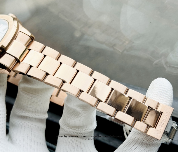  Carnival Aquanus 8113G - Nam - Màu Trắng - Máy Cơ (Automatic)