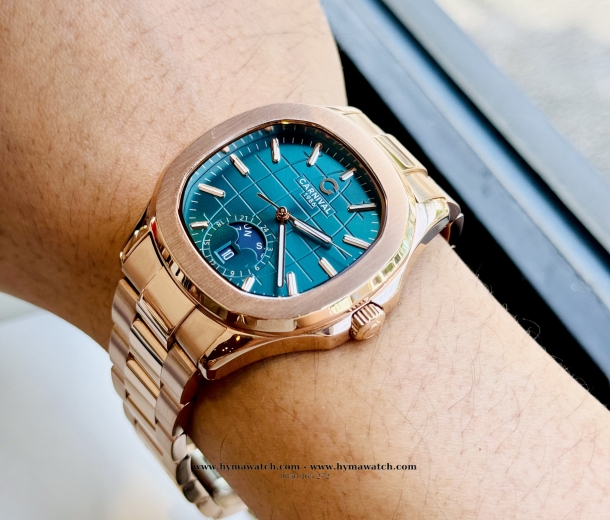  Carnival Aquanus 8113G - Nam- Màu Xanh - Máy Cơ (Automatic)