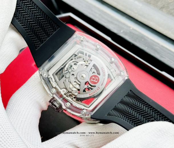 Bonest Gatti BG9980 Nam - Máy Cơ (Automatic)- Màu Đen Tặng Kèm Mô Hình Xe Đua