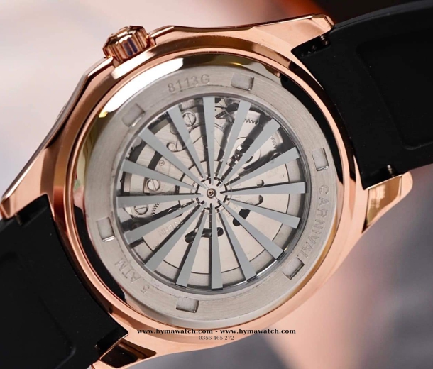  Carnival Aquanus 8113G - Nam - Màu Nâu - Máy Cơ (Automatic)