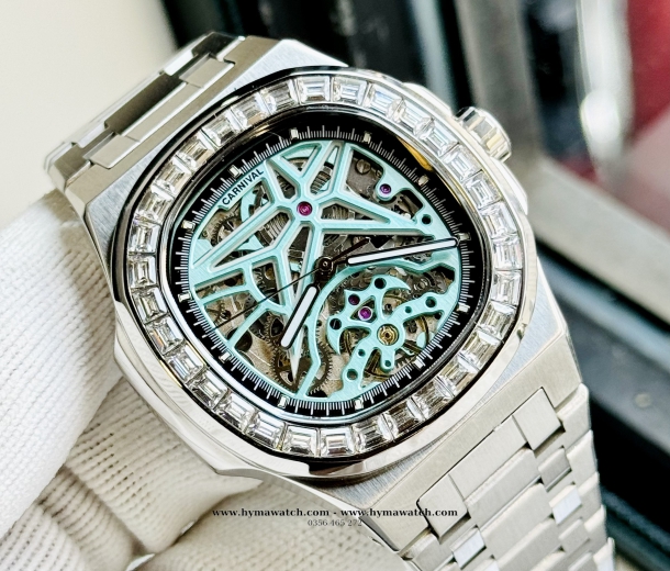 Carnival Nautilus 8118G2 - Nam - Màu Xanh - Máy Cơ (Automatic)