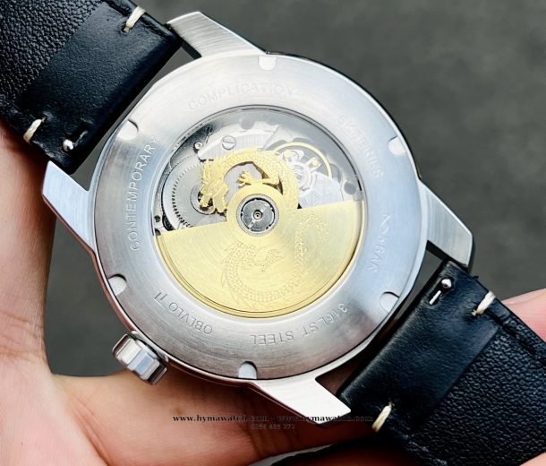 Đồng Hồ Oblovo Phiên Bản Rồng Màu Xanh - Máy Cơ (Automatic)