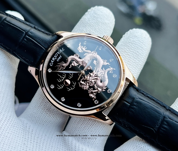 Carnival Rồng Vàng Nhả Ngọc 51524G- Máy Cơ (Automatic)