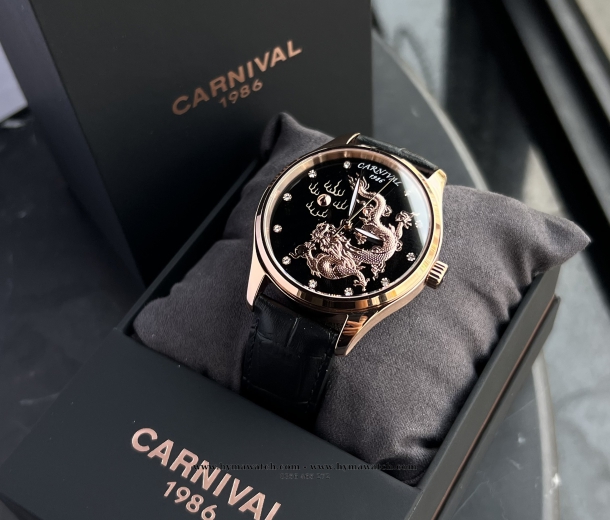 Carnival Rồng Vàng Nhả Ngọc 51524G- Máy Cơ (Automatic)