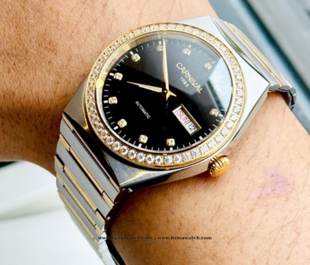  Carnival 8581G-Nam-Màu Đen-Demi-Máy Automatic 