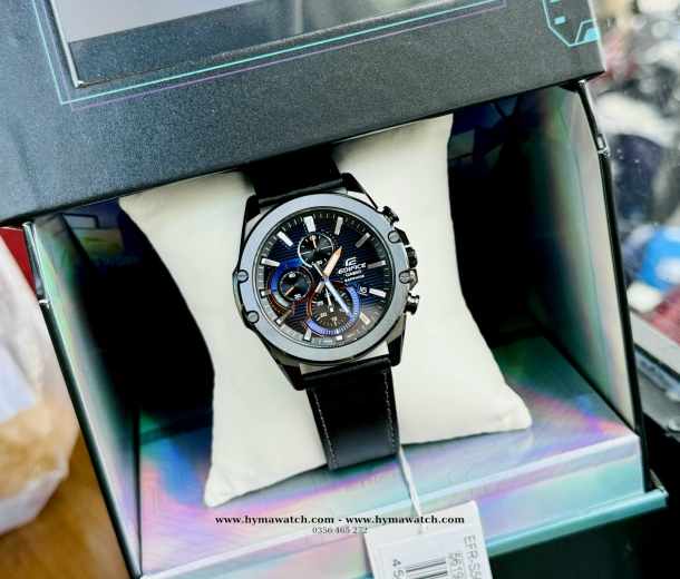 Đồng hồ nam Casio Edifice EFR-S567CPL-1B-Dây da-Kính Saphire