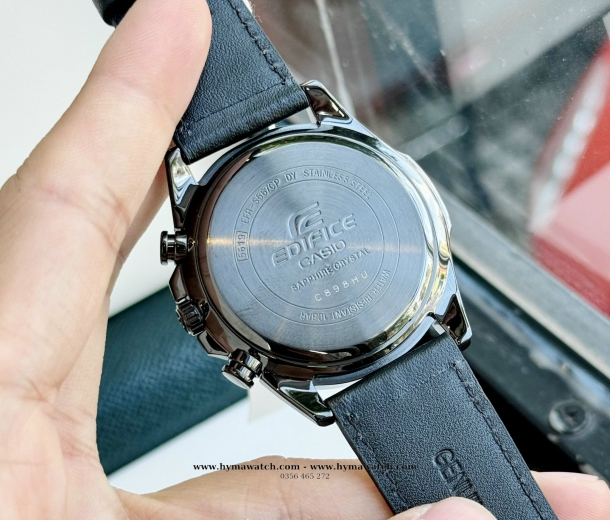 Đồng hồ nam Casio Edifice EFR-S567CPL-1B-Dây da-Kính Saphire