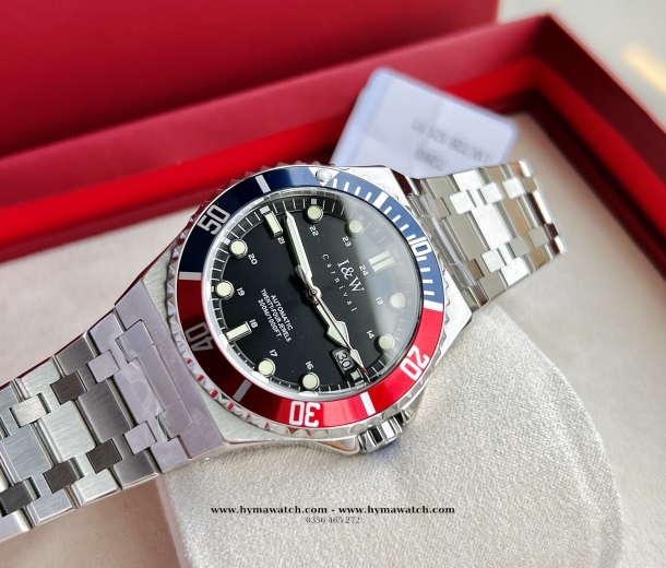  Đồng hồ Nam Carnival I&W 726G -PEPSI - Máy Automatic