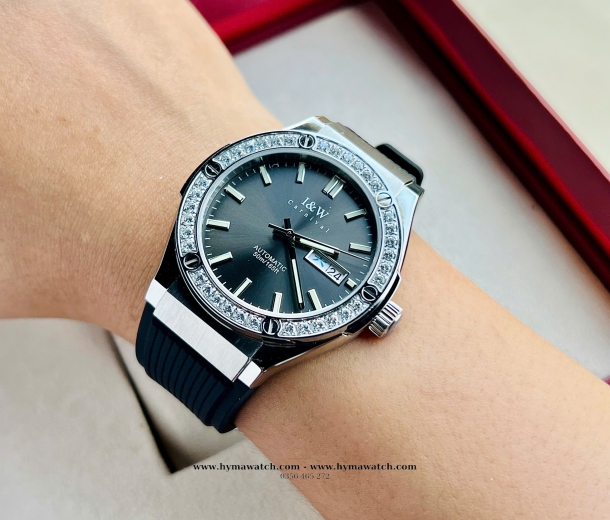 Carnival I&W 55851G - Nam - Thép bạc đá-Màu Đen-Máy Cơ (Automatic)  