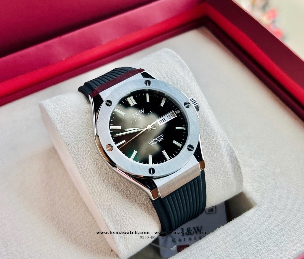 Carnival I&W 55851G - Nam - Thép bạc - Màu Đen-Máy Cơ (Automatic)
